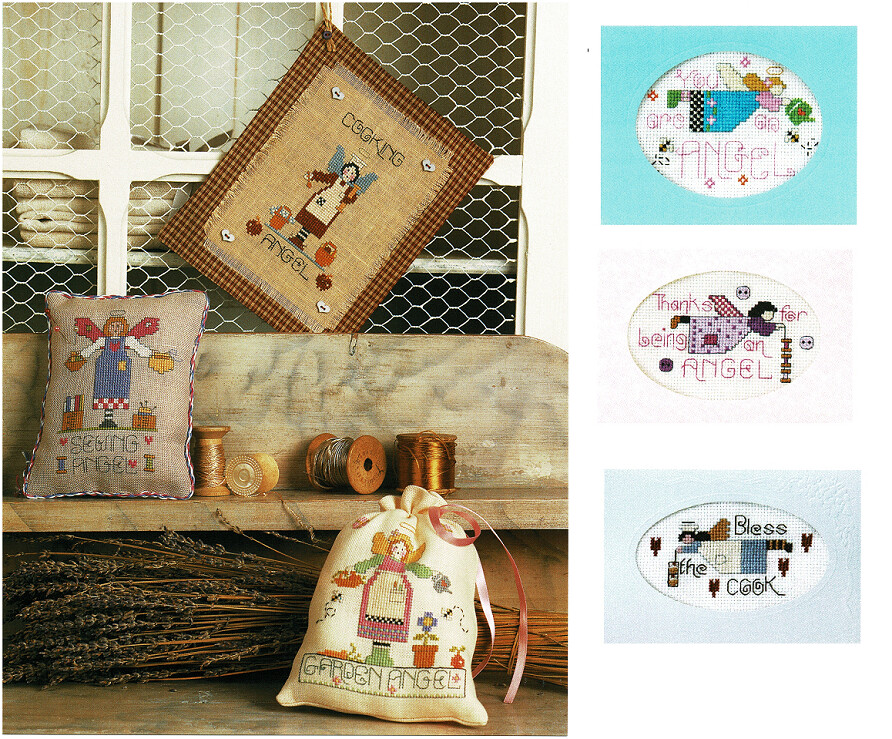 HOBBY ANGELS    CROSS STITCH PATTERN   ONLY    Y21
