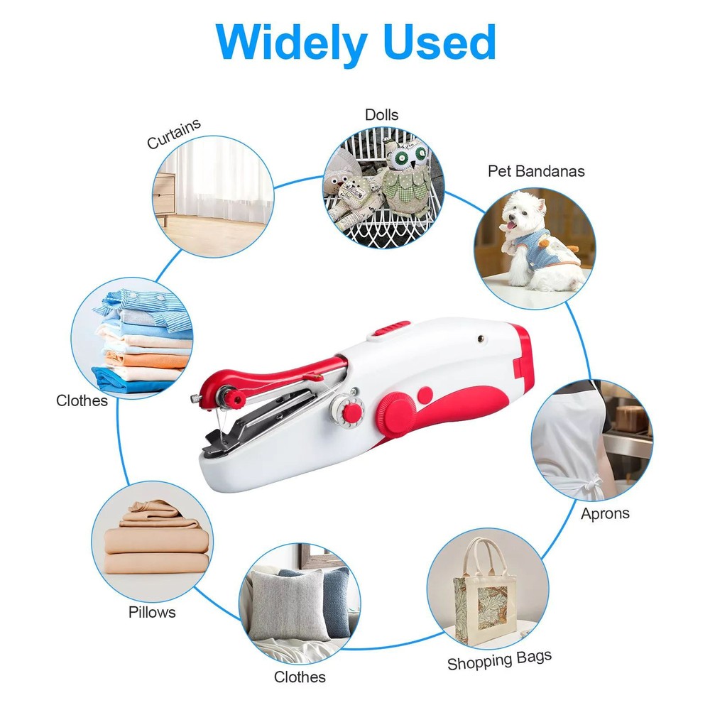 New Lightweight Portable Mini Compact Handheld Sewing Machine Accessories Kit