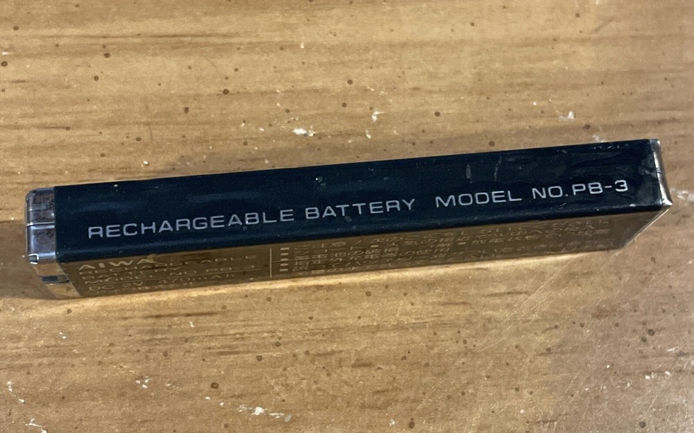 Aiwa Rechargeable Battery PB-3 OEM Untested