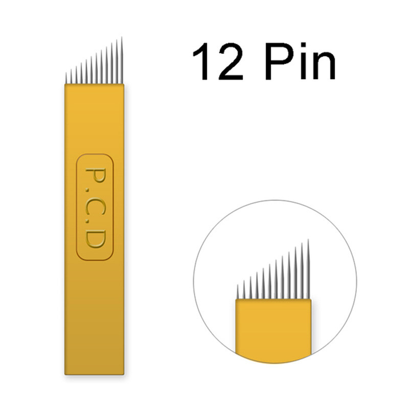 12Pin Microblading Needle Permanent Makeup Microblading Blades For Manual Pen