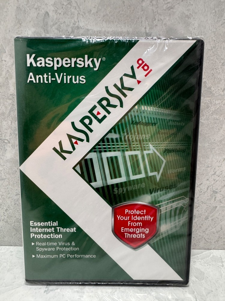 KASPERSLab Anti-Virus Protection PC Computer Security Software - NEW SEALED