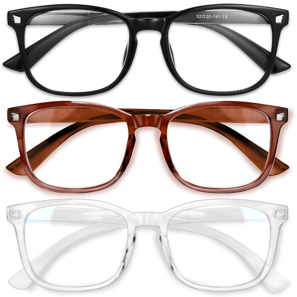 Gaoye Blue Light Blocking Glasses for Women - 3 Pack Computer Eyewear