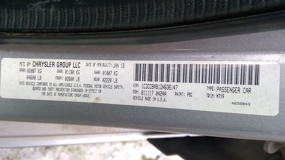 Passenger Front Spindle/Knuckle ABS Fits 08-14 AVENGER 221737