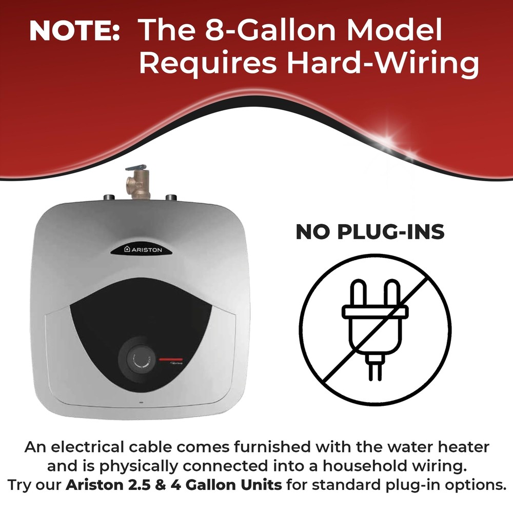 Mini-Tank Electric Water Heater 4 Gallon 120-Volt Point of Use