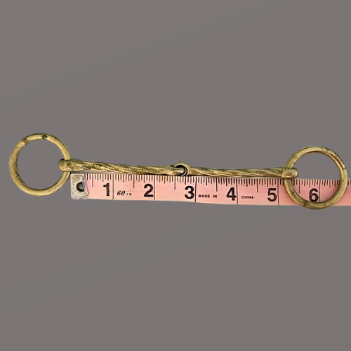 English Bradoon Bit Never Rust Twisted Mouth 5"