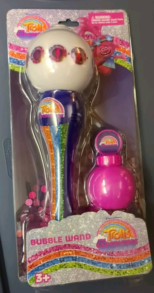DreamWorks Trolls Experience 11" Bubble Light Wand Brand New!