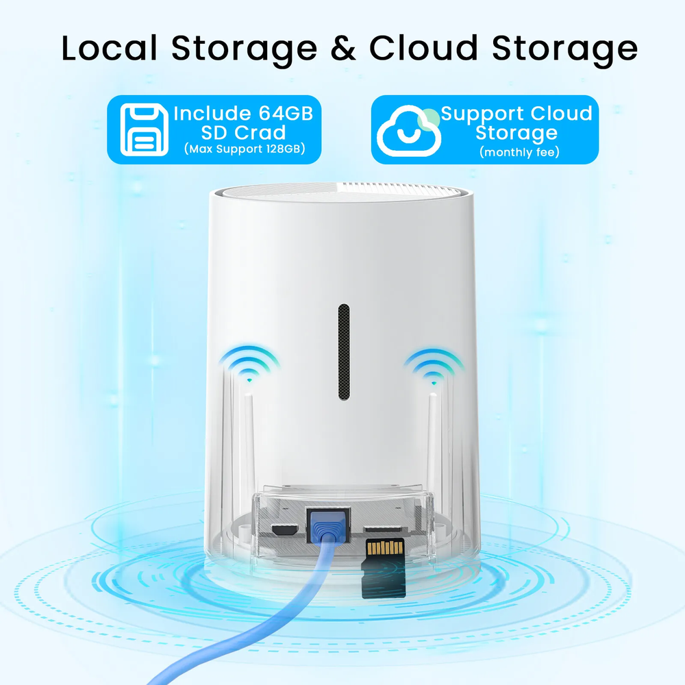 ANRAN Wireless Solar Security Camera System Outdoor WIFI Camera Human Detection