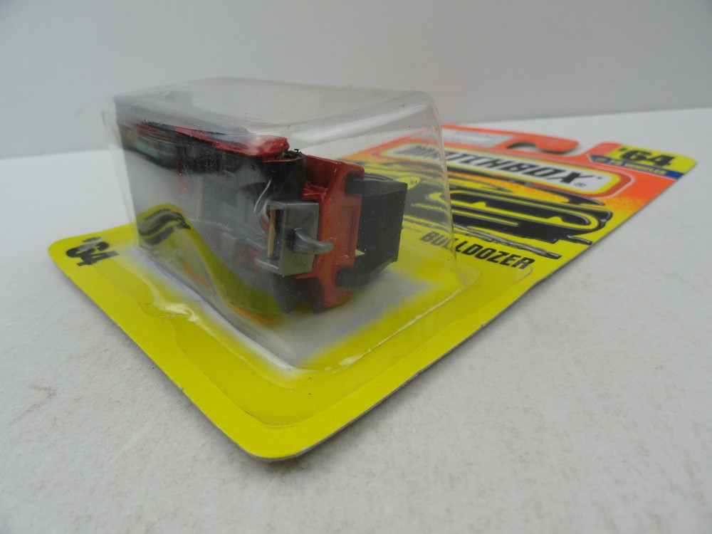 1997 Matchbox #64 Bulldozer (Red)