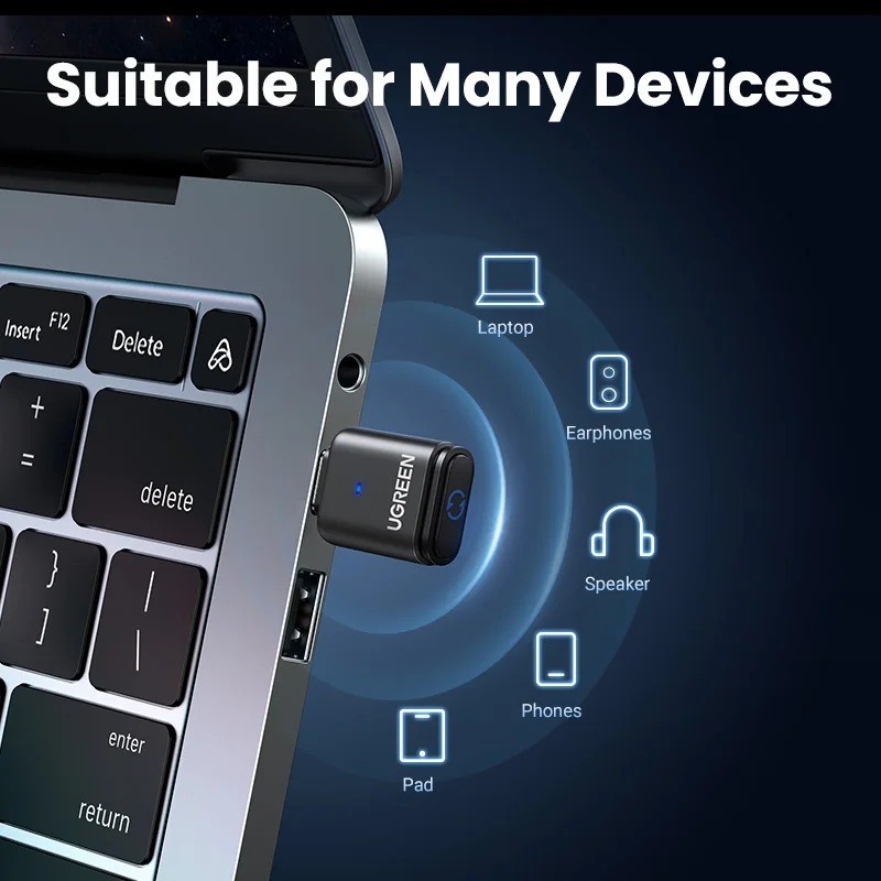 USB C Type-C Bluetooth 5.3 Transmitter aptX HD AD Audio Adapter for PC Nintendo