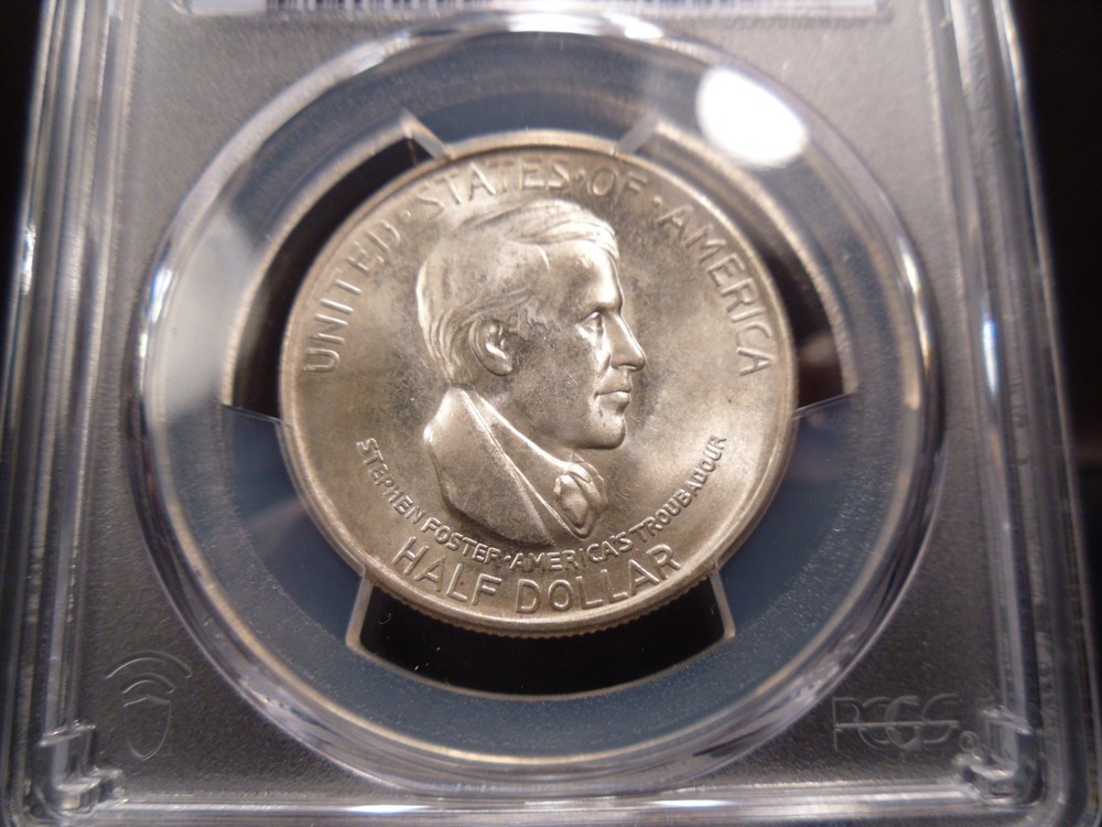 1935-D MS65 Cincinnati Silver Commemorative PCGS Certified Gem - Gold Shield