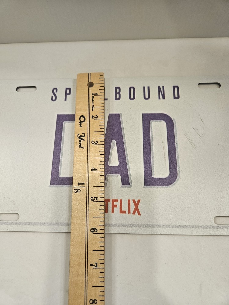Spellbound Netflix Dad license plate
