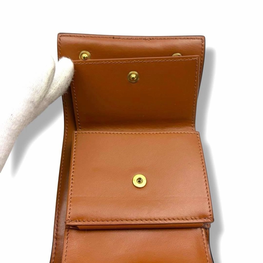 CELINE Small Tri Fold Wallet Triomphe Foldable Wallet From Japan