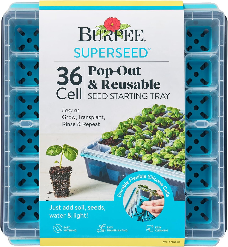 SuperSeed Seed Starting Tray | 36 Cell Reusable Seed Starter Tray | for Starting
