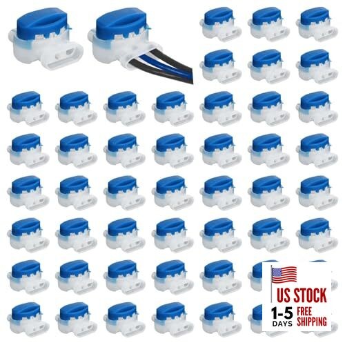 Electrical IDC 314-BOX Pigtail 3 Wire Connector, Self-Stripping Moisture