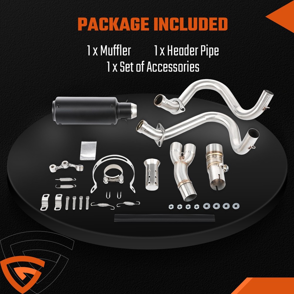 Header Pipe Kit For Kawasaki ER6N ER6F 2012-2016 Muffler Header Pipe Header Pipe