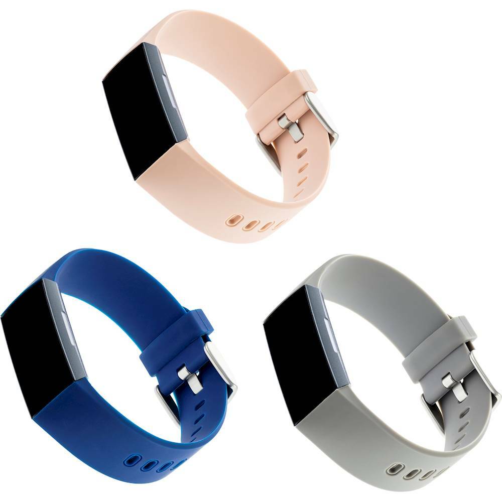 WITHit 3 PACK OF SILICON BANDS FOR FITBIT CHARGE 3