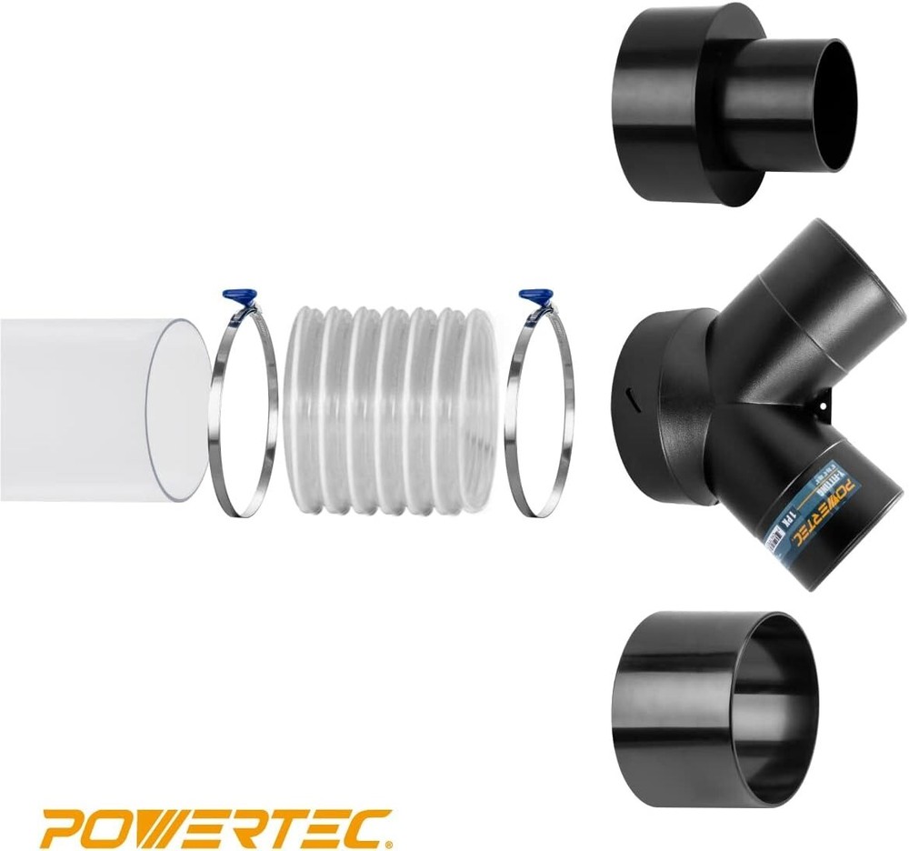 POWERTEC 4" Right Hand Keyed Bridge Hose Clamps | 10-Pack