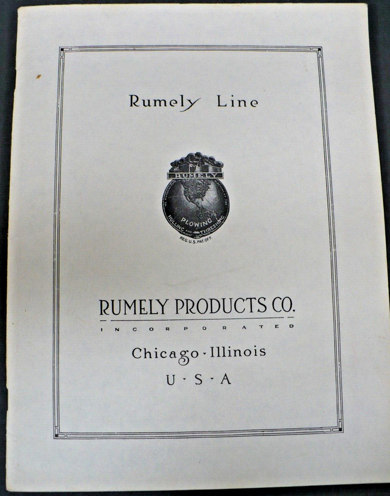 RUMELY  LINE PRODUCTS CO CATALOG...... (REPRINT)