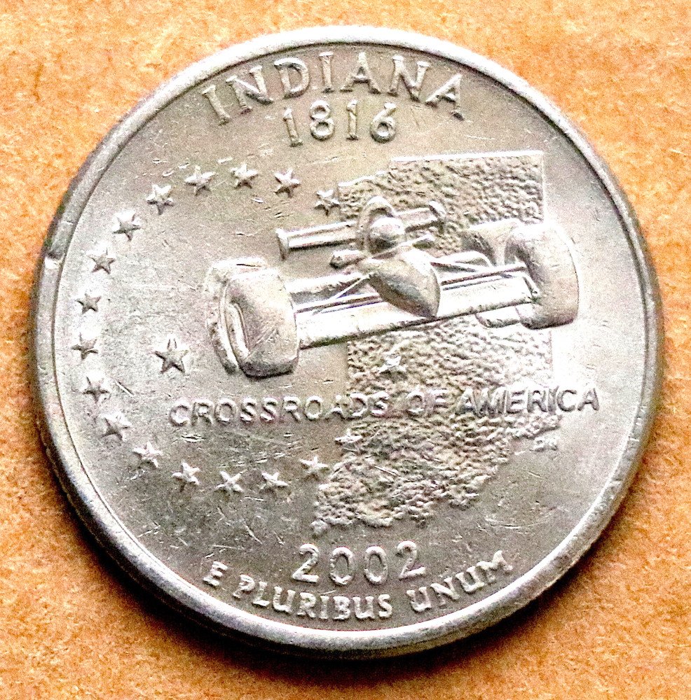 2002 P Indiana State Quarter