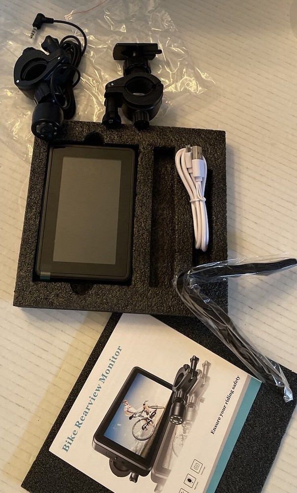 Handlebar Mount Bicycle Camera and 4.3” Monitor