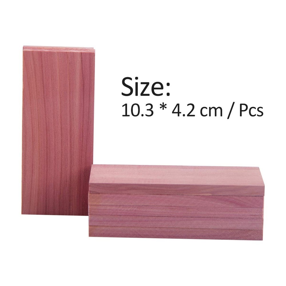 16 PCS Aromatic Red Cedar Blocks Planks Accessories For Clothes Storage