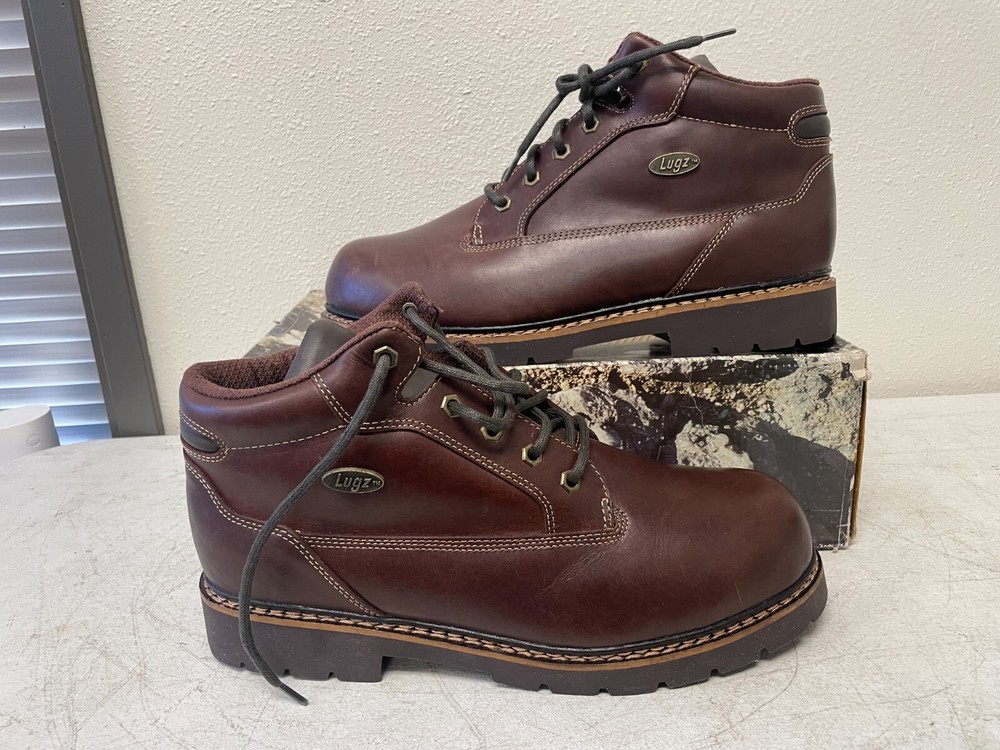 Lugz Wetlands II Leather Work Boot Size 13 Brown