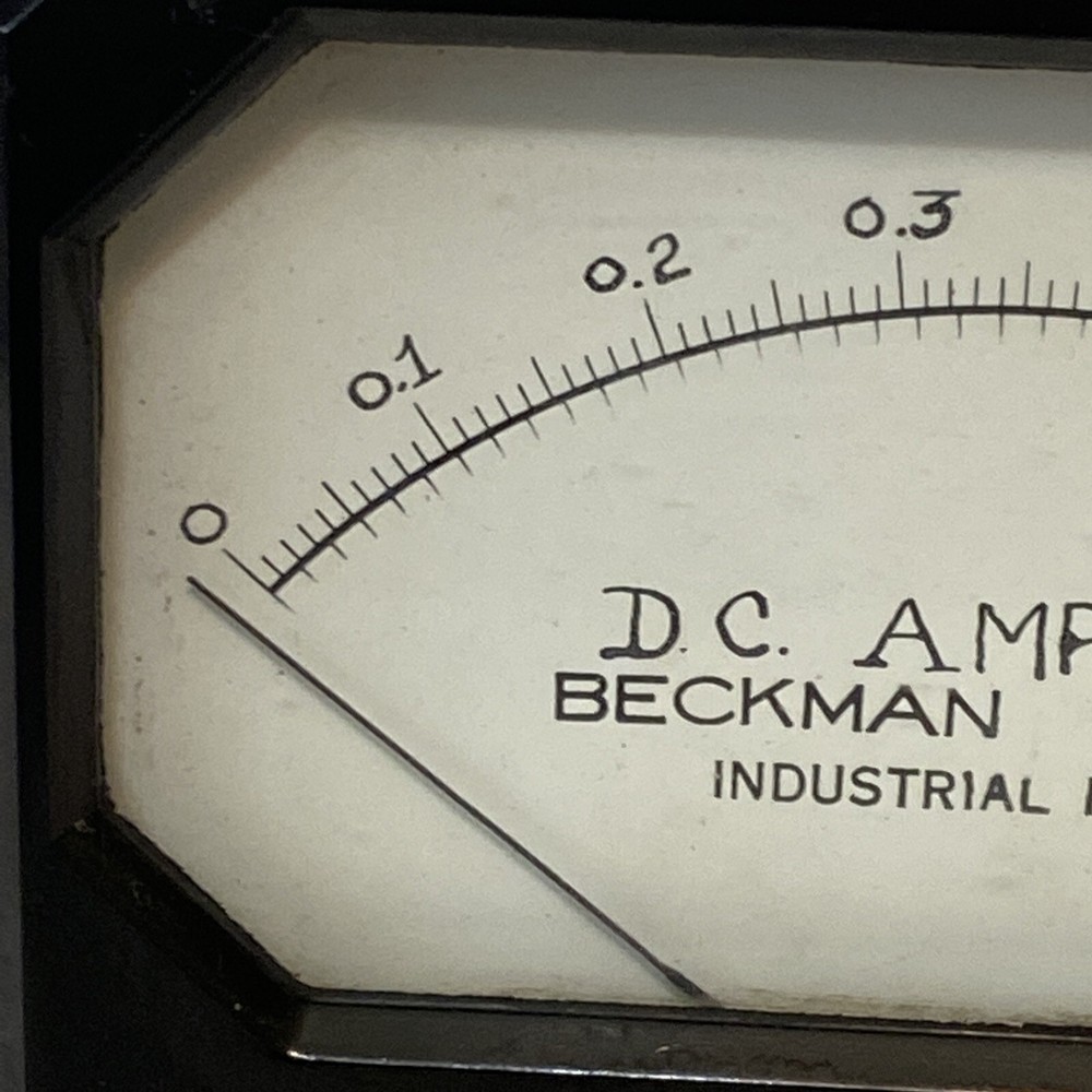 National Technical Labs Beckman DC Ammeter Panel Meter