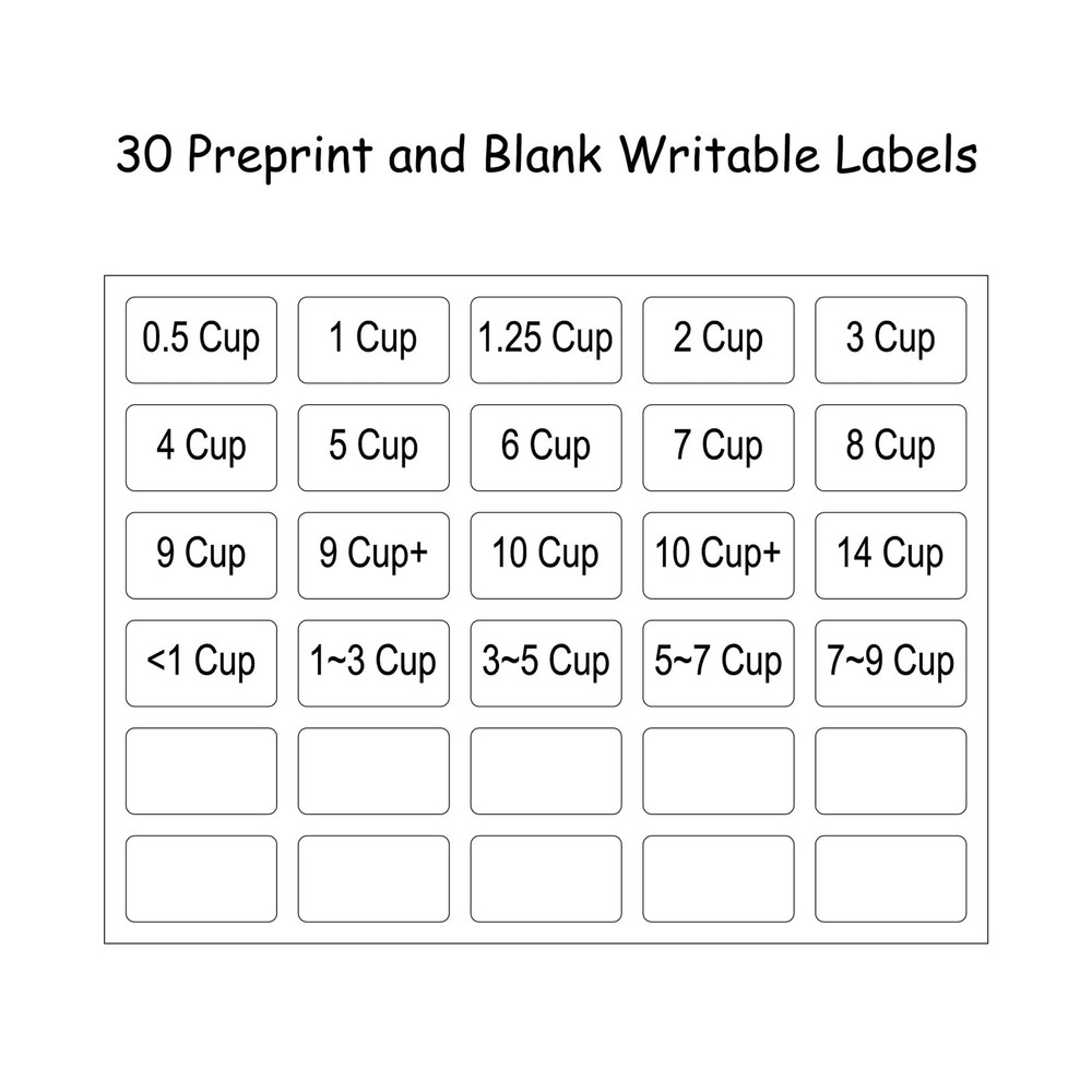 Expandable Food Storage Container Lid Organizer, Includes 8 Adjustable Divide...