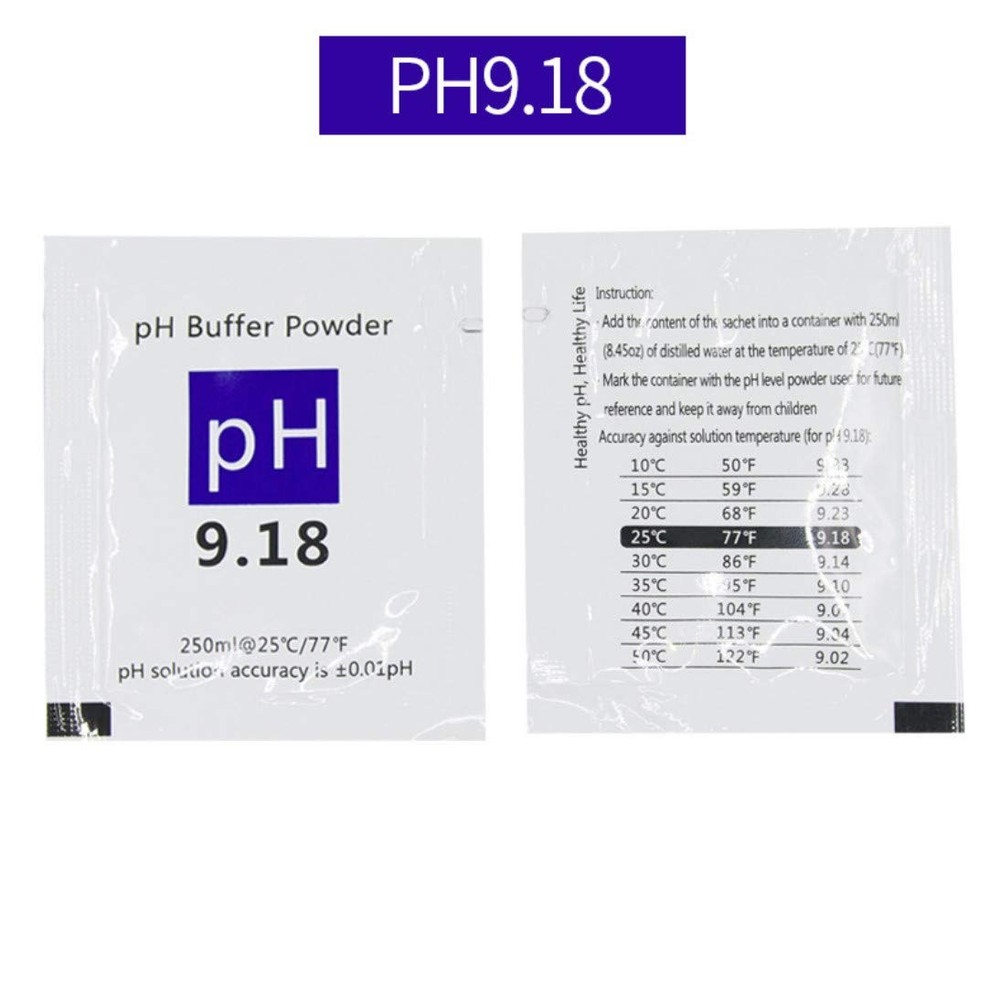 DuvinDD 15 Pc pH Meter Buffer Solution Powder Precise pH of pH Meter Calibration