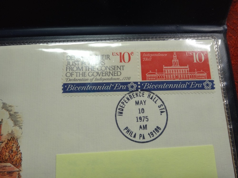 Bicentennial Commemorative Sterling Silver Medal Independence First Day Cover