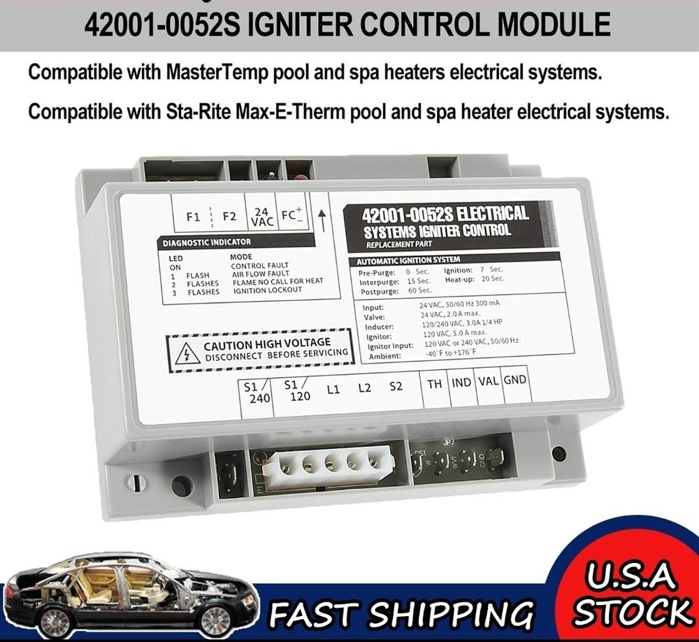 42001-0052S For Pentair Max-E-Therm Ignition Control Module MasterTemp Heaters
