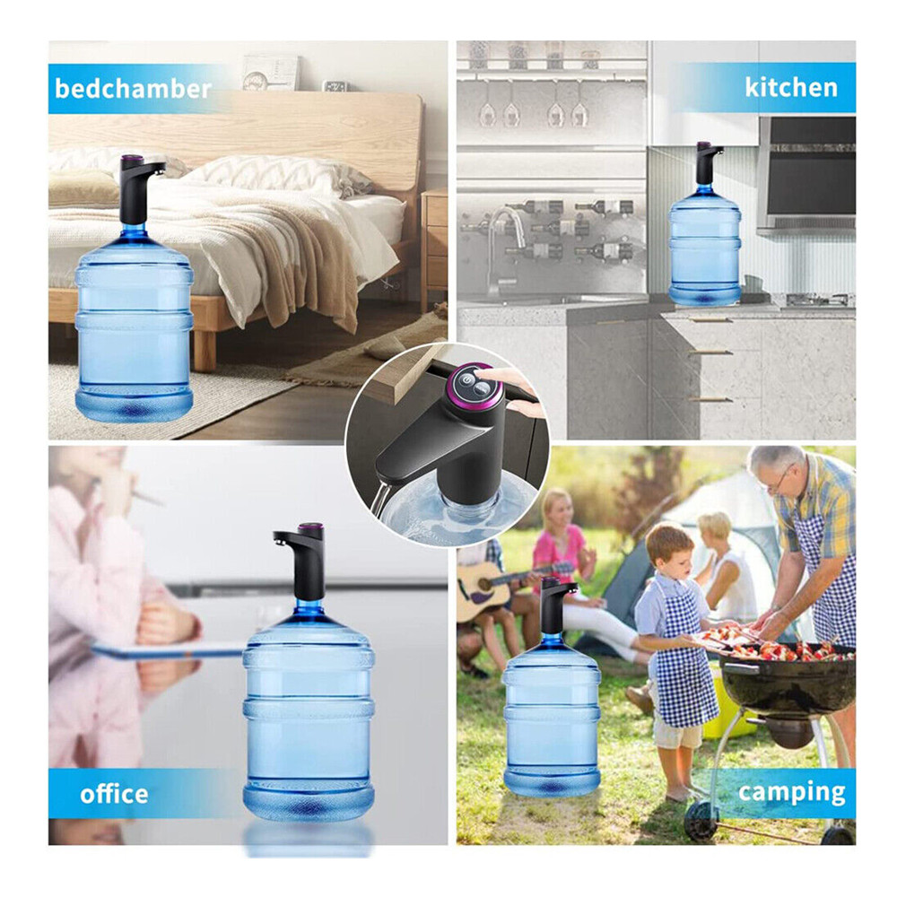 Water Bottle Switch Pump Electric Automatic 2-5 Gallon Universal 1200mAh USB