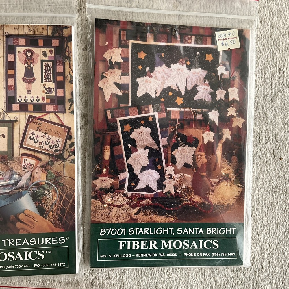 FIBER MOSAICS NEW UNUSED UNCUT Quilt Patterns