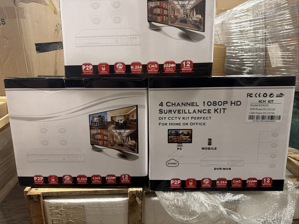 H.265+ Wired Security Camera DVR Kit System