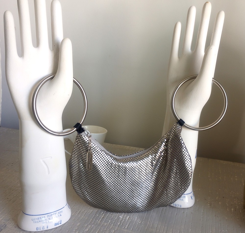 Whiting & Davis Metal Hobo Purse Handbag