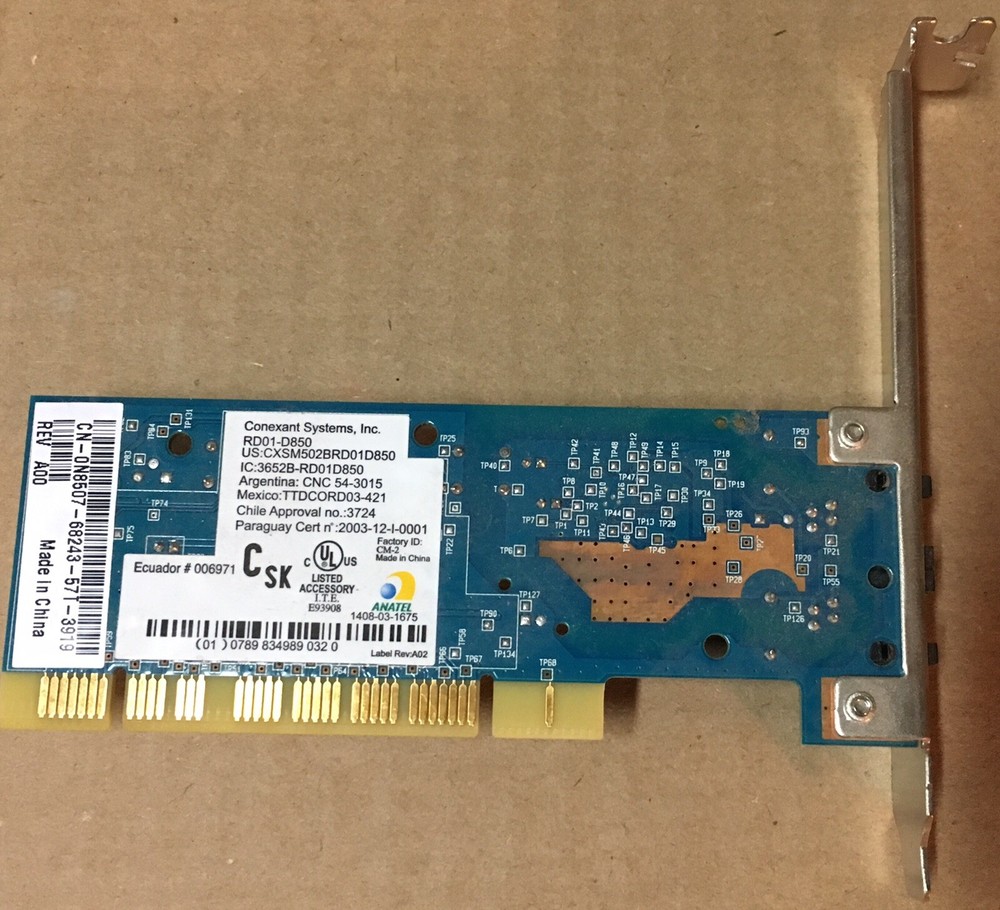 Conexant 56K V.92 data PCI modem RD01-D850