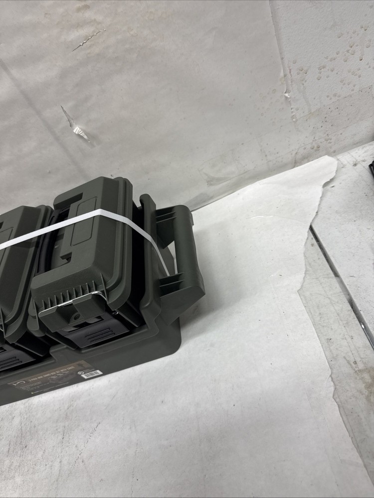 3 NEW MINI AMMO BOXES WITH CARRYING CRATE