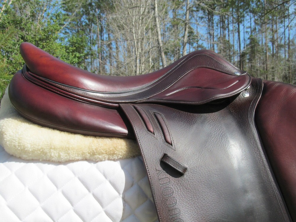 17.5" DEVOUCOUX BIARRITZ LAB close contact jumping saddle 3A flaps-2019 MODEL