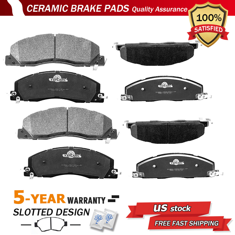 Front & Rear Ceramic Brake Pads for Dodge	Ram 2500 Ram 3500 2011 2012 2013-2018