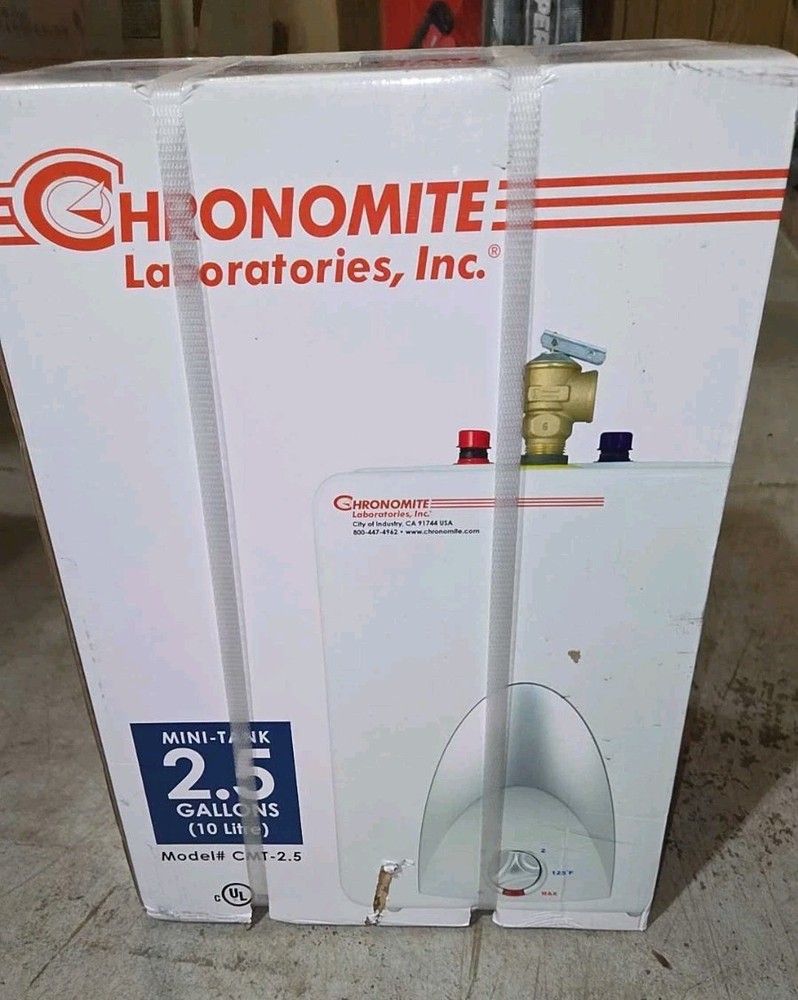 Chronomite CMT-2.5 CMT Series Mini Tank Water Heater 2.5 Gallon, NEW!