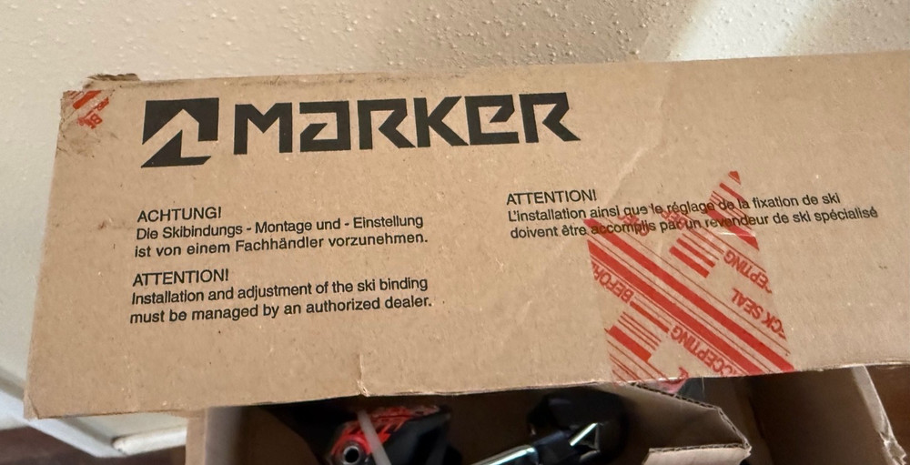 Marker XComp 12 Black/Flo Red Ski Bindings 2021 6820U1MS