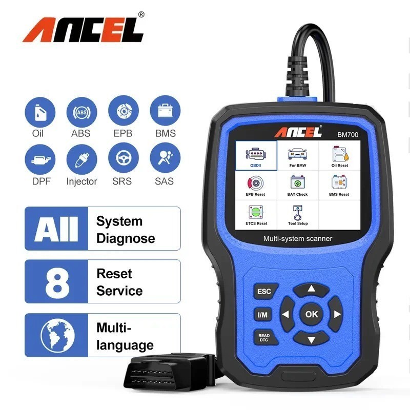 ANCEL BM700 Fit For BMW OBD2 Scanner Code Reader All System DPF Diagnostic Tool