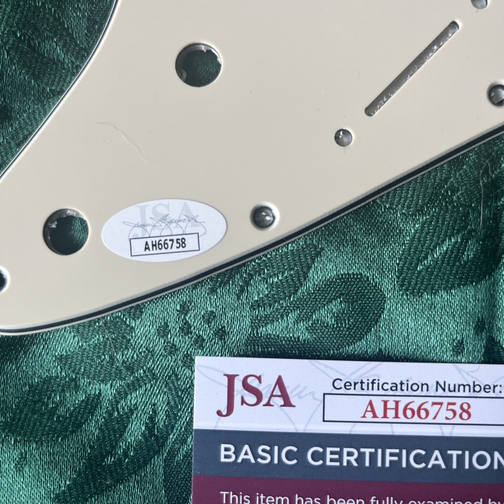 Bret Michaels signed autographed guitar pickguard￼ jsa certified