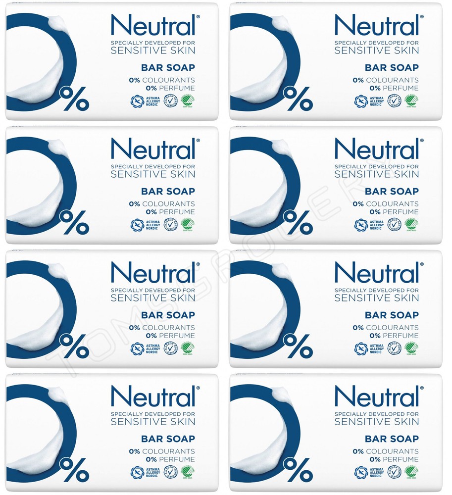 8 NEUTRAL 0% Specially Developed Bar Soap for SENSITIVE SKIN Allergy Certified