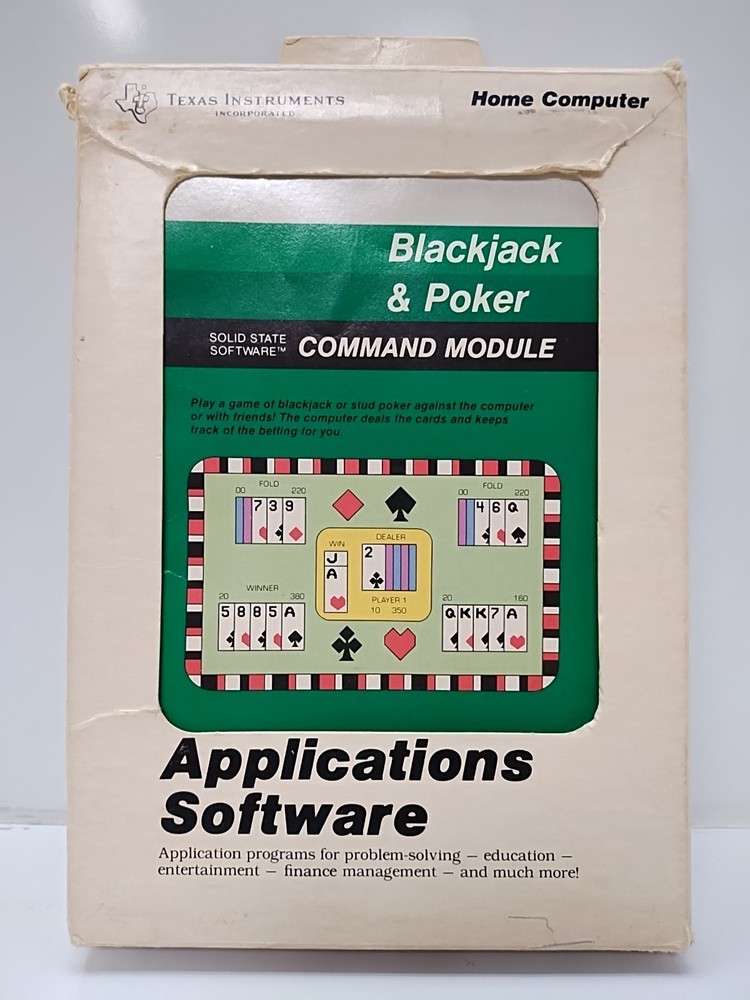 texas instumentshome computer black jack & poker works