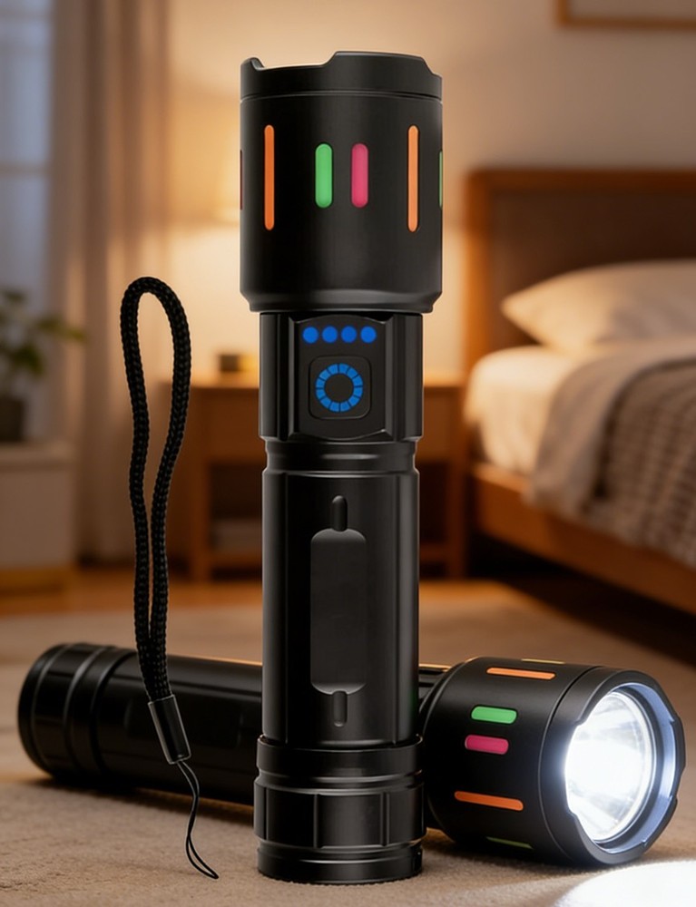 350000000 Lumen Super Bright LED Tactical Flashlight Rechargeable Work Light%%#