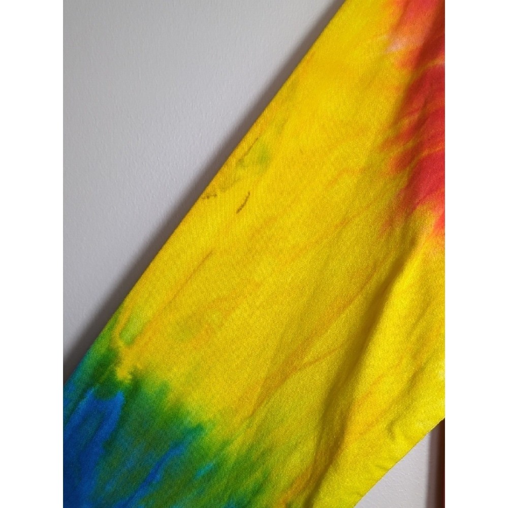 Tie-Dye Colorful Lab Coat THC Laboratory Patch Multicolor Unisex Medium Rainbow