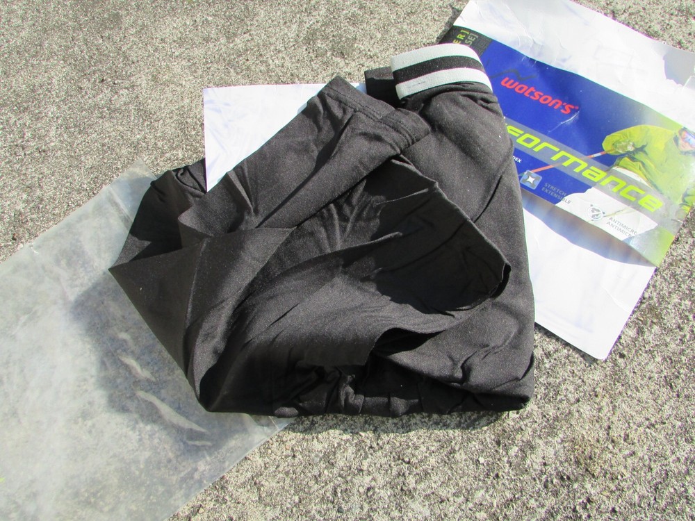 Watson's Performance Base Layer Black Long Johns Stretch Size S Antimicrobal