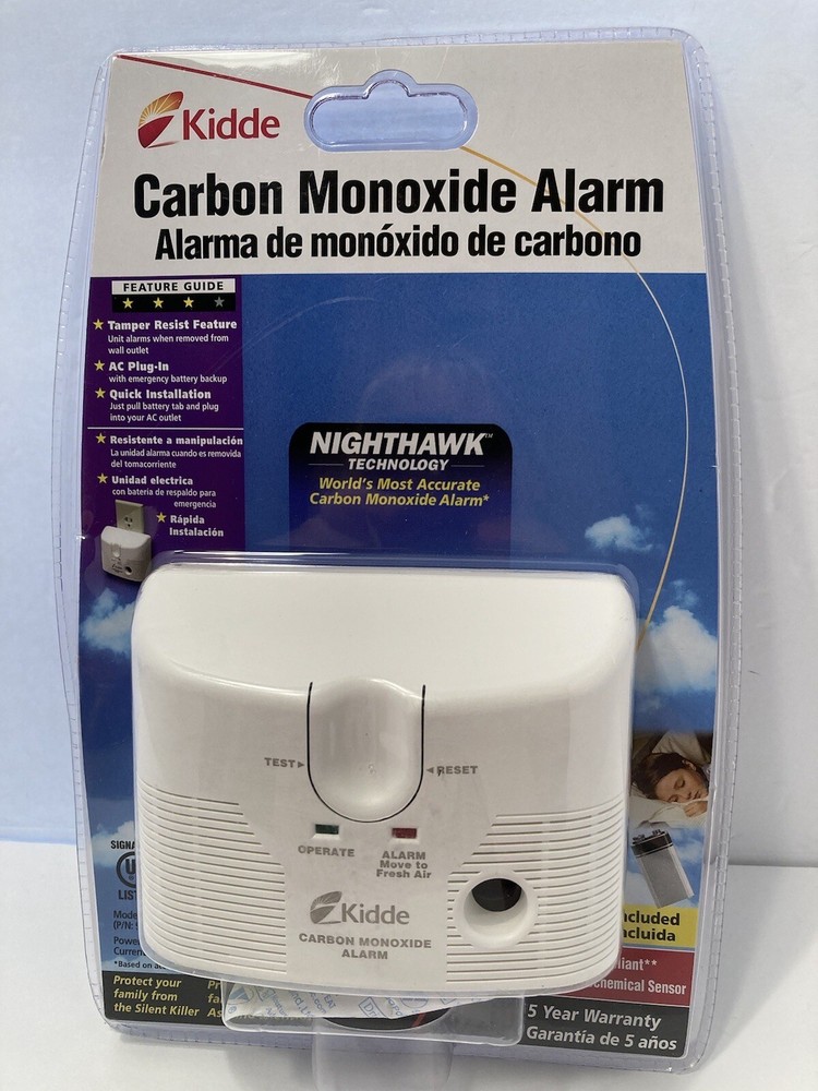 kidde carbon monoxide alarm new/sealed