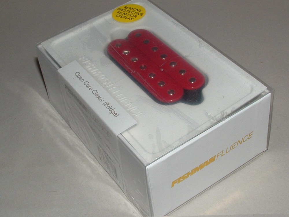 Fishman Fluence PRF-CO7-BD1 7 String Open Core Classic Bridge Pickup (Red)
